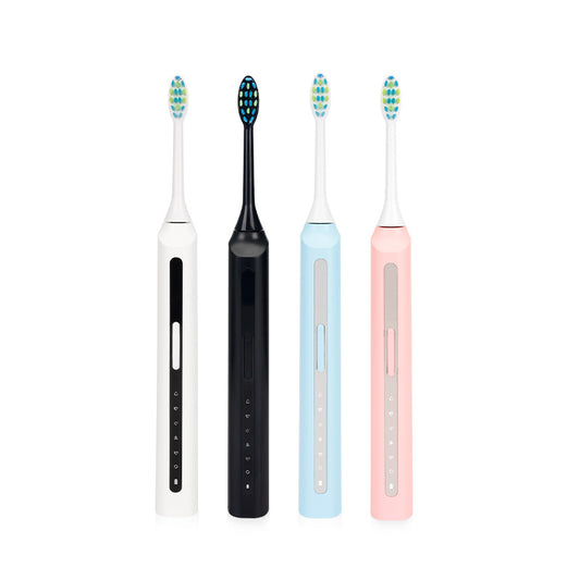 Solasdental Sonic Electric Toothbrush - 5 Modes & 3 Intensities (White/Black/Light Blue/Pink)